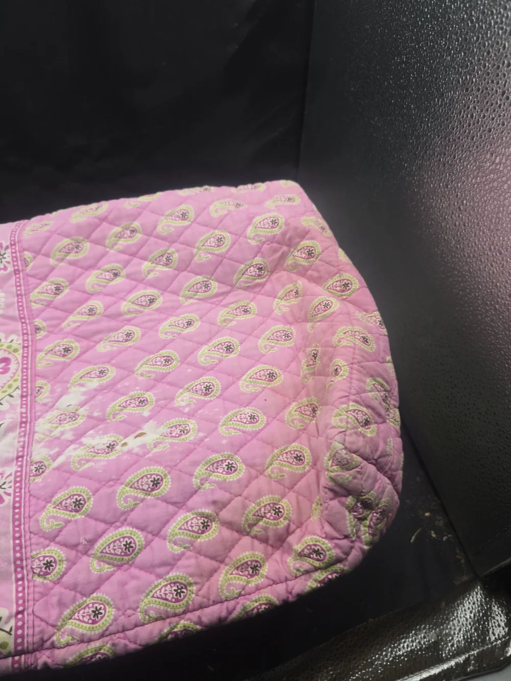Vera Bradley Pink Paisley Quilted Cosmetic Bag
